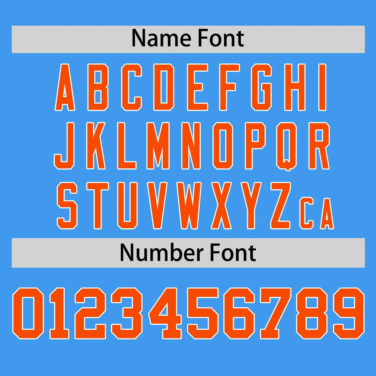 Custom Powder Blue Orange White Baseball Jersey