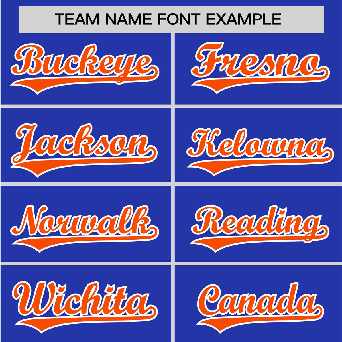 Custom Royal Blue Orange White Baseball Jersey