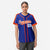 Custom Royal Blue Orange White Baseball Jersey