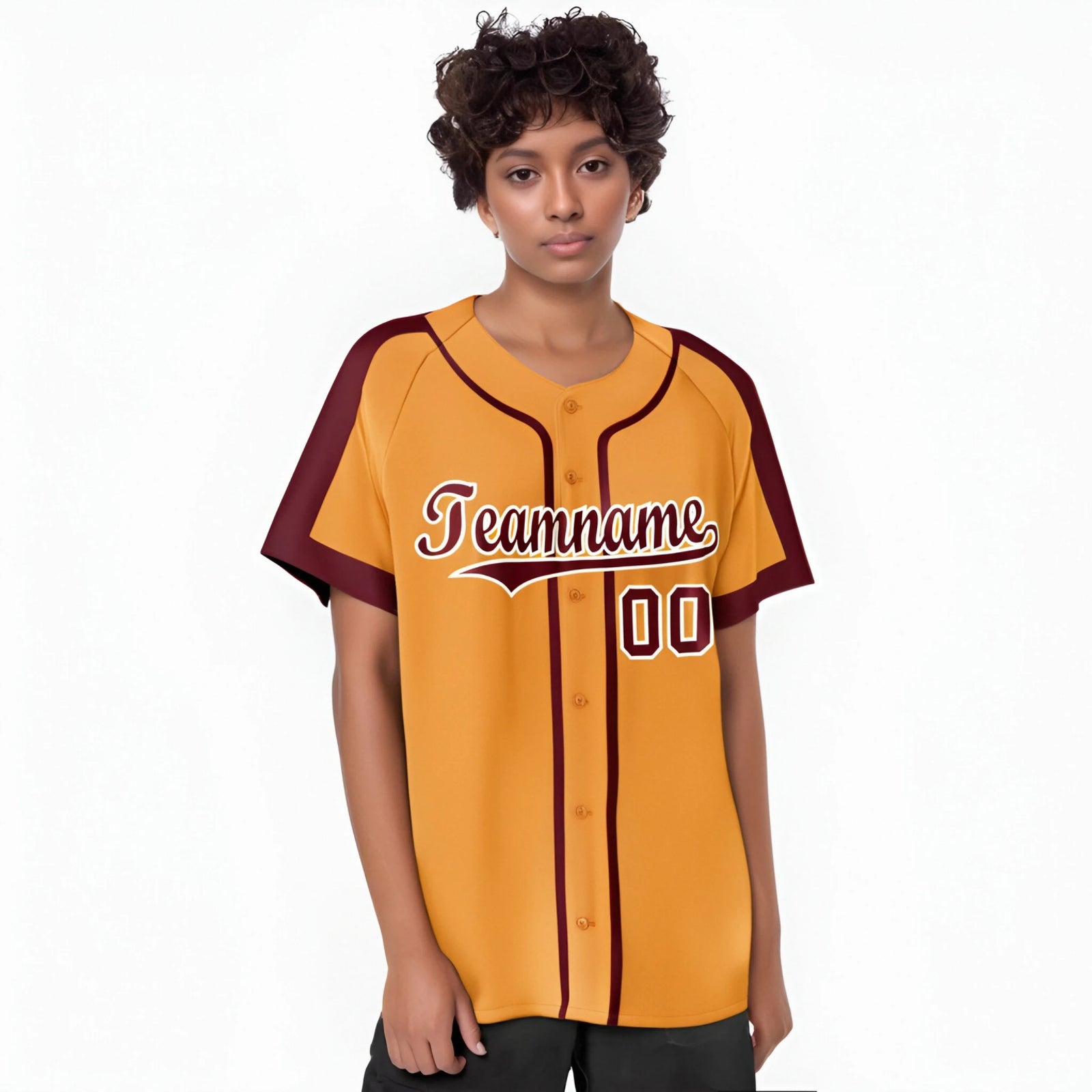 Custom Orange Crimson White Baseball Jersey