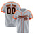 Custom Gray Bay Orange Black Baseball Jersey