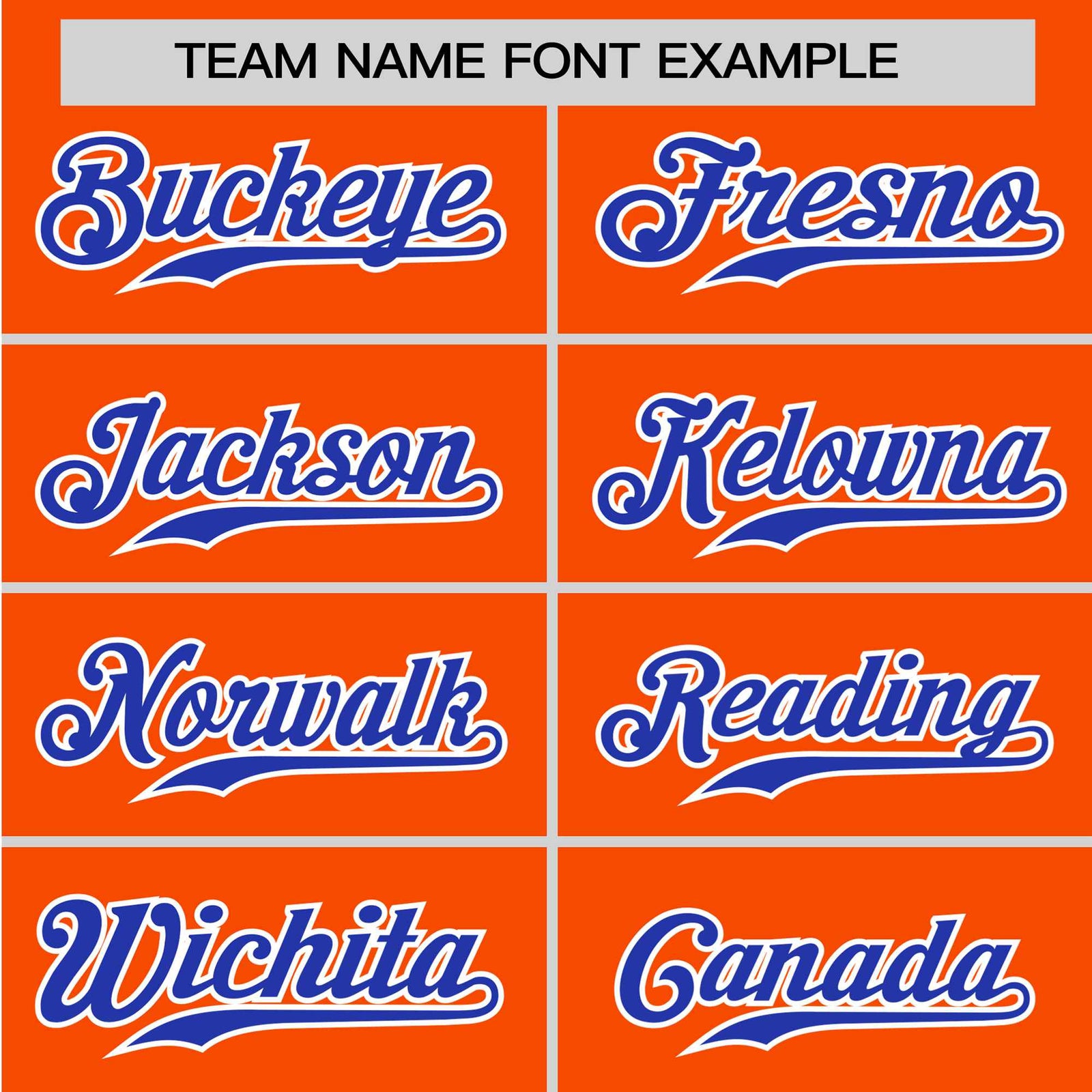 Custom Orange Blue White Baseball Jersey