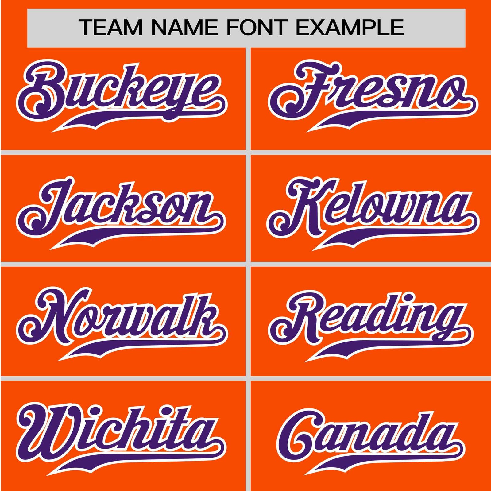 Custom Orange Purple White Baseball Jersey