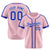 Custom Pink Blue White Baseball Jersey