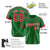 Custom Kelly Green Red White Baseball Jersey