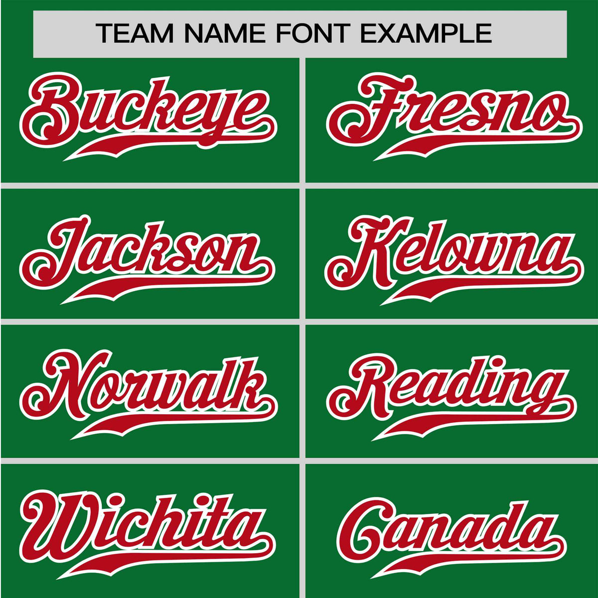 Custom Kelly Green Red White Baseball Jersey