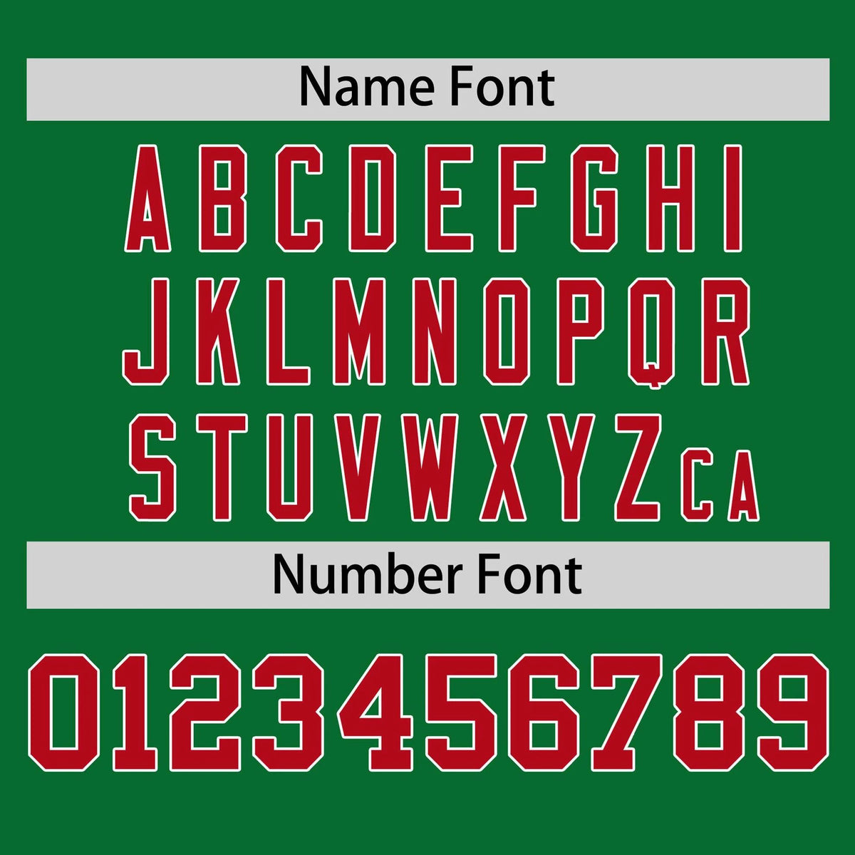 Custom Kelly Green Red White Baseball Jersey