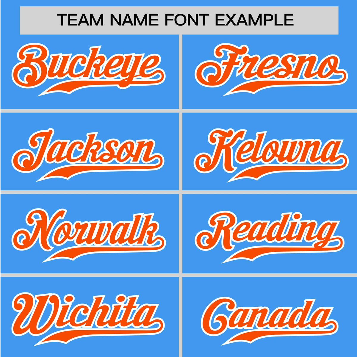 Custom Powder Blue Orange White Baseball Jersey