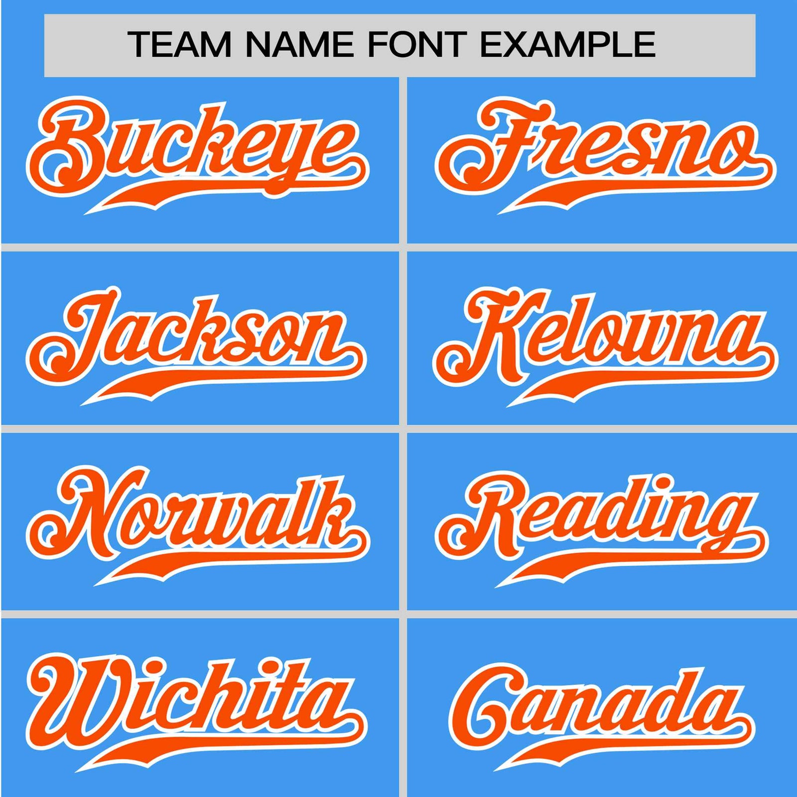 Custom Powder Blue Orange White Baseball Jersey