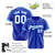 Custom Royal Blue Blue White Baseball Jersey