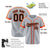 Custom Gray Bay Orange Black Baseball Jersey