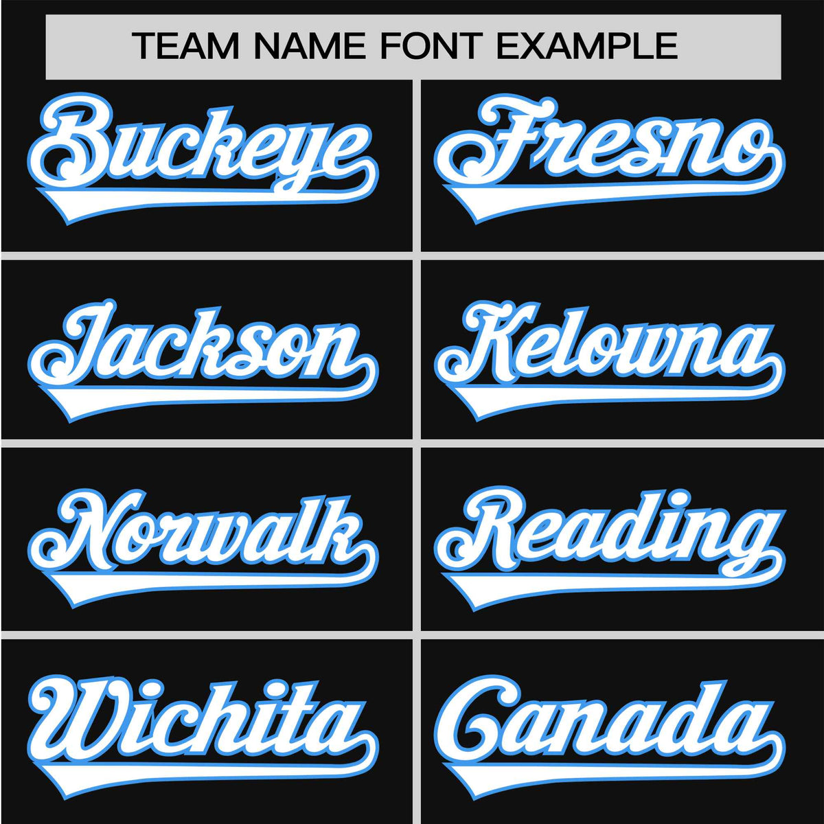 Custom Black Light Blue White Baseball Jersey