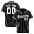 Custom Black White Grap Baseball Jersey