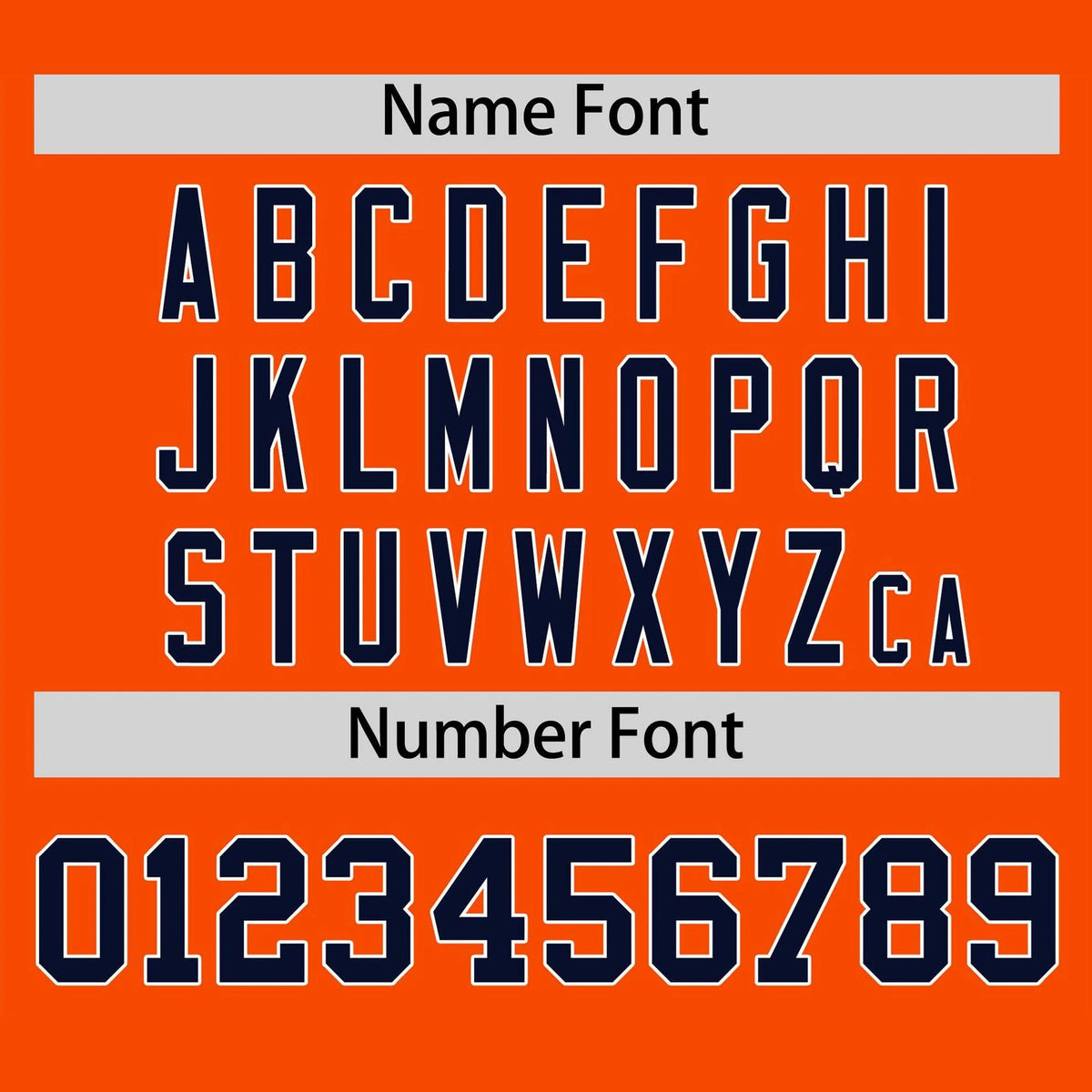 Camiseta de béisbol personalizada en naranja, negro y blanco