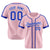 Custom Pink Blue White Baseball Jersey