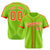 Custom Green Orange White Baseball Jersey