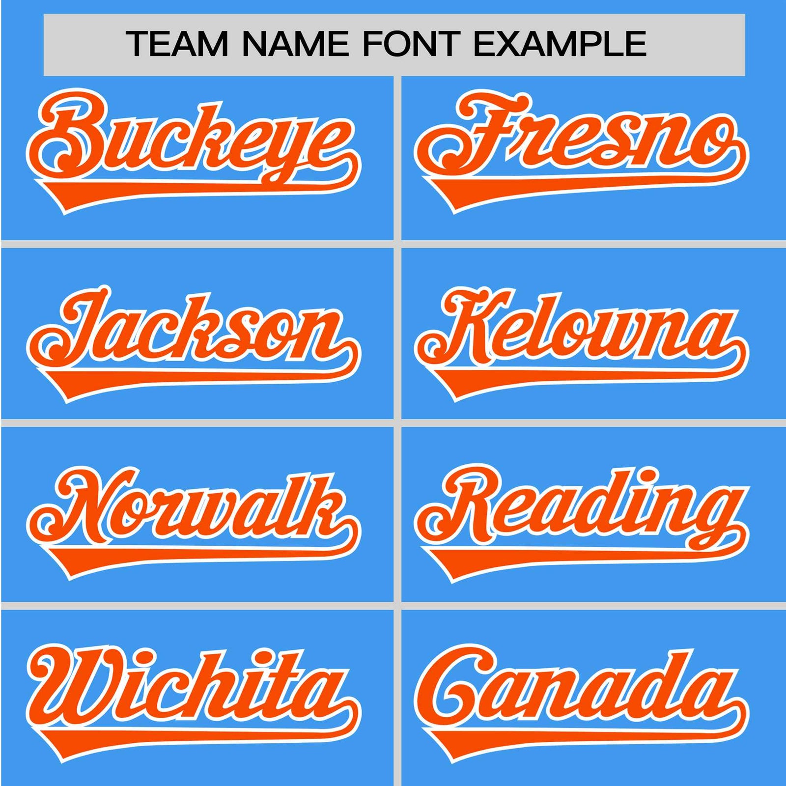 Custom Powder Blue Orange White Baseball Jersey