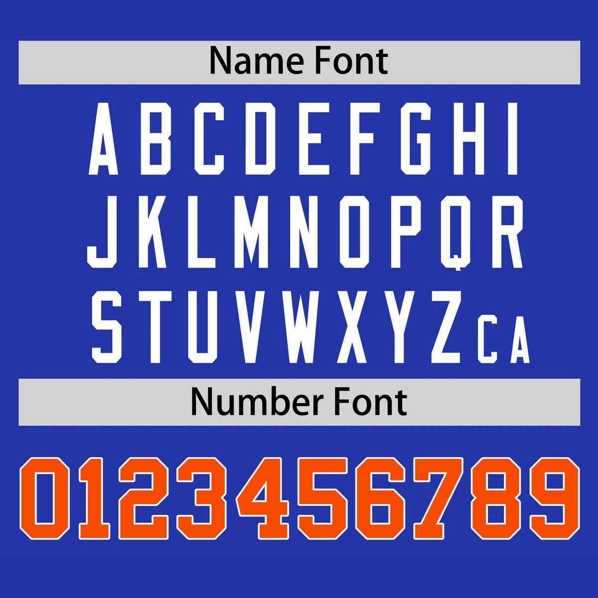 Custom Royal Blue Orange White Baseball Jersey