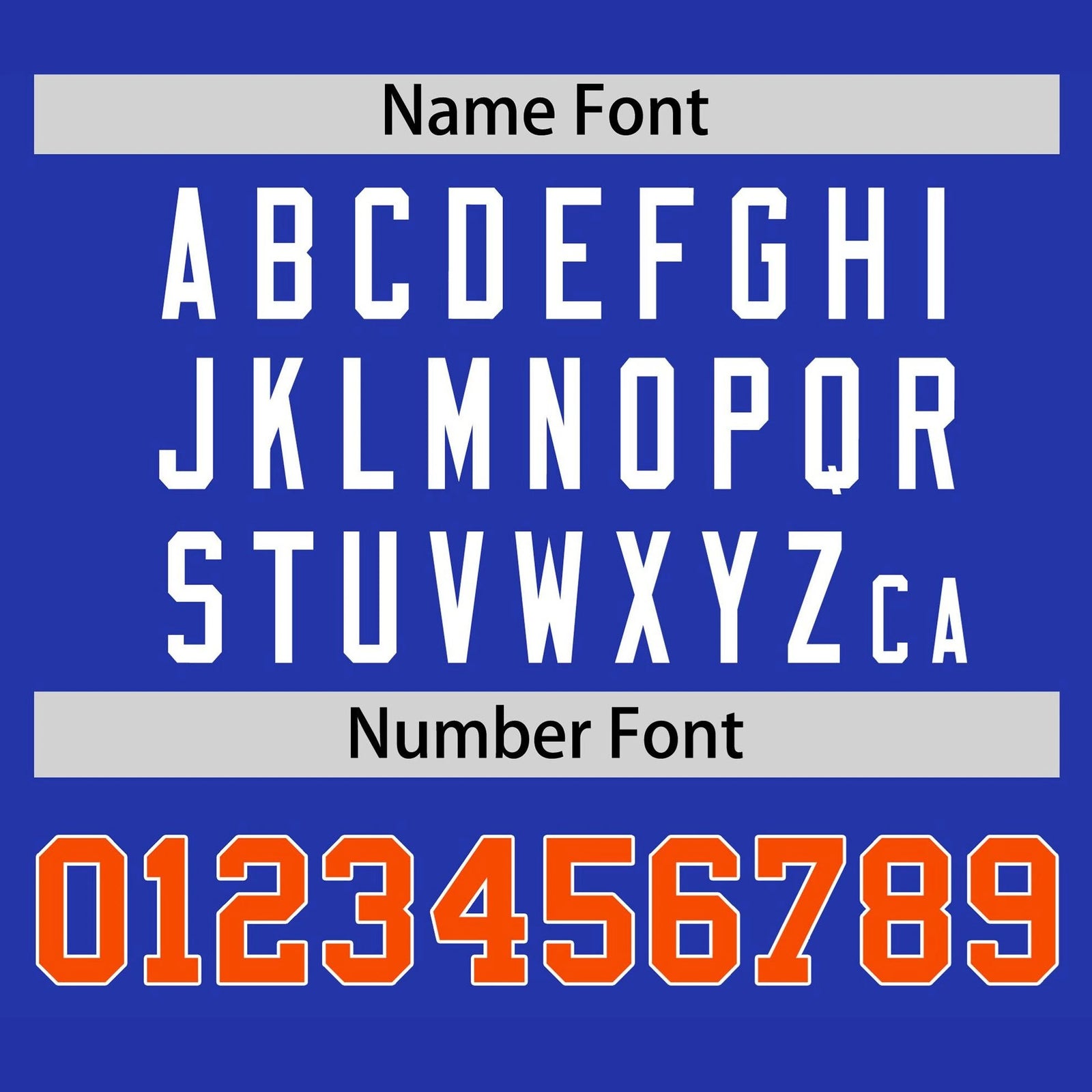 Custom Royal Blue Orange White Baseball Jersey