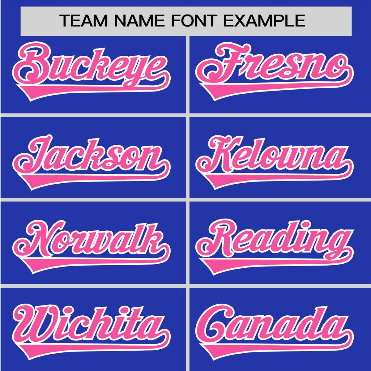 Custom Royal Blue Pink White Baseball Jersey