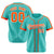 Custom Bright Green Orange White Baseball Jersey