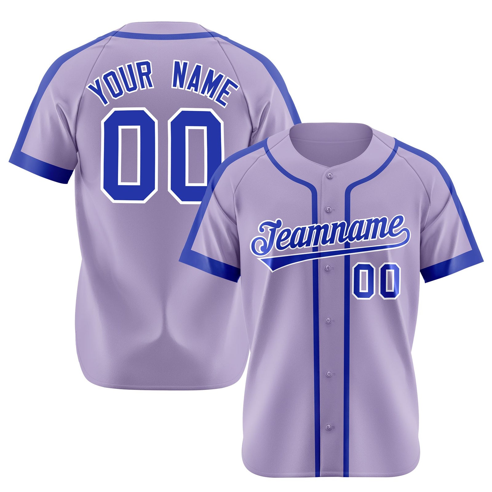 Custom Purple Blue Baseball Jersey