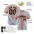 Custom Gray Bay Orange Black Baseball Jersey