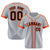 Custom Gray Bay Orange Black Baseball Jersey