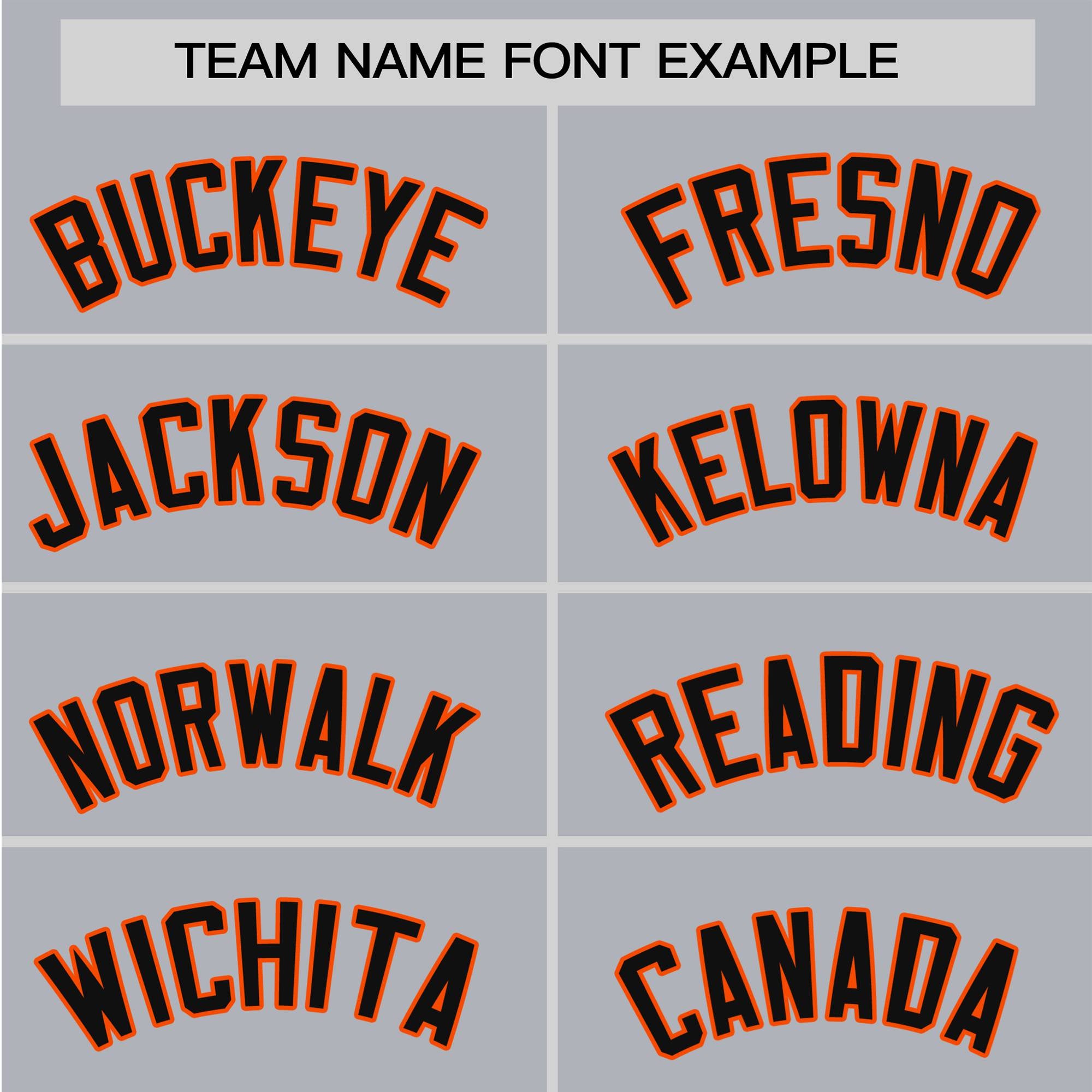 Custom Gray Bay Orange Black Baseball Jersey