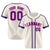 Custom Khaki Purple Blue Baseball Jersey