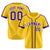 Custom Yellow Purple White Baseball Jersey