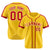 Custom Yellow Red White Baseball Jersey