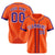 Custom Orange Purple White Baseball Jersey