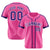 Custom Pink Purple White Baseball Jersey