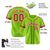 Custom Green Red White Baseball Jersey