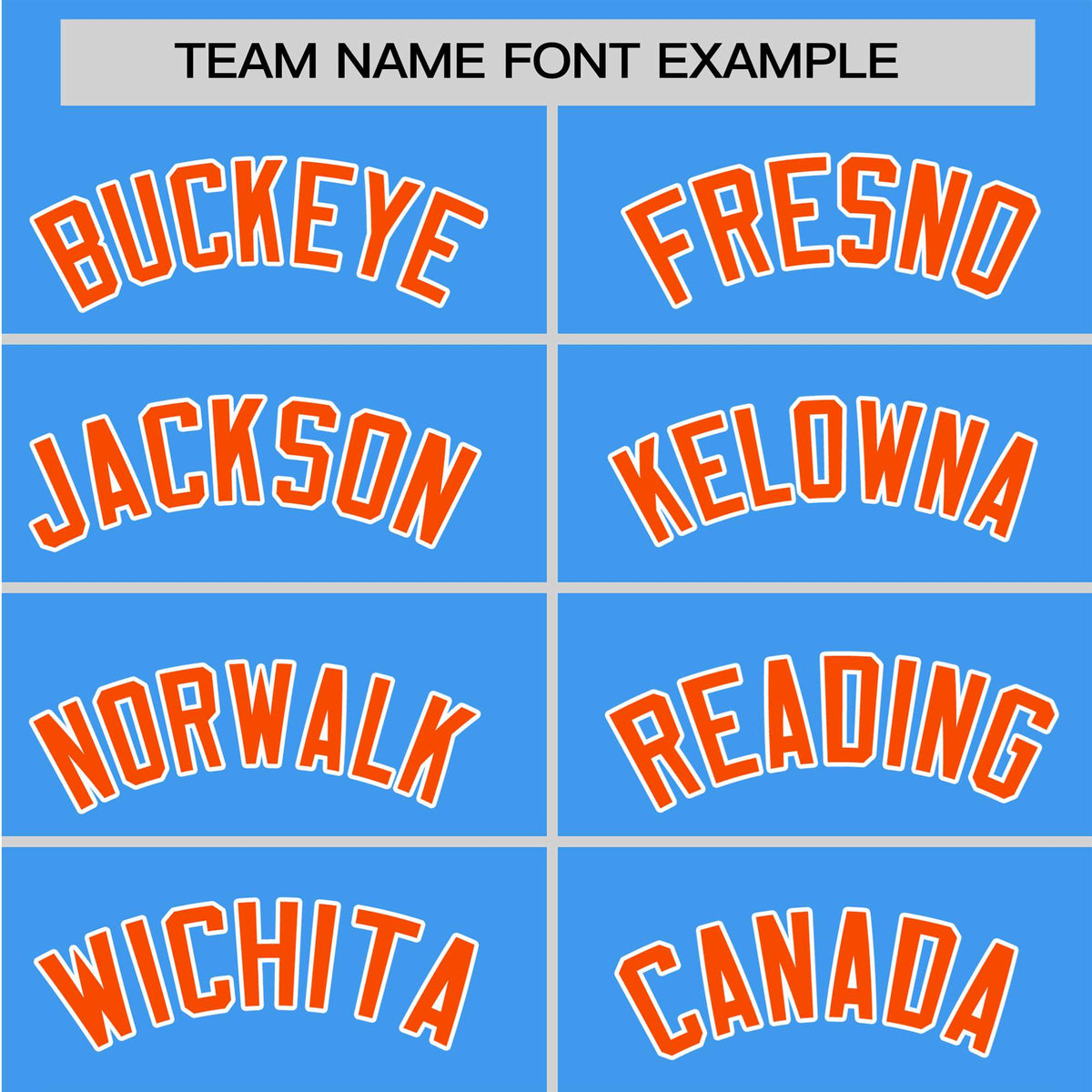 Custom Powder Blue Orange White Baseball Jersey