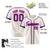 Custom Khaki Purple Blue Baseball Jersey