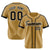 Custom Brown Gold Black Baseball Jersey