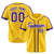 Custom Yellow Purple White Baseball Jersey