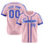 Custom Pink Blue White Baseball Jersey