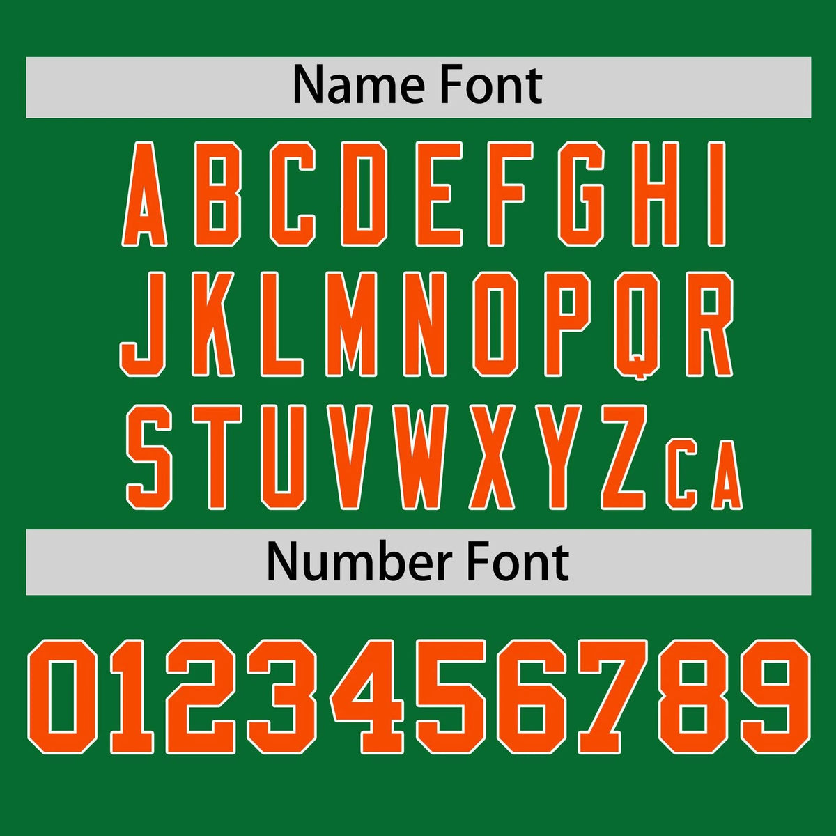 Custom Kelly Green Orange White Baseball Jersey