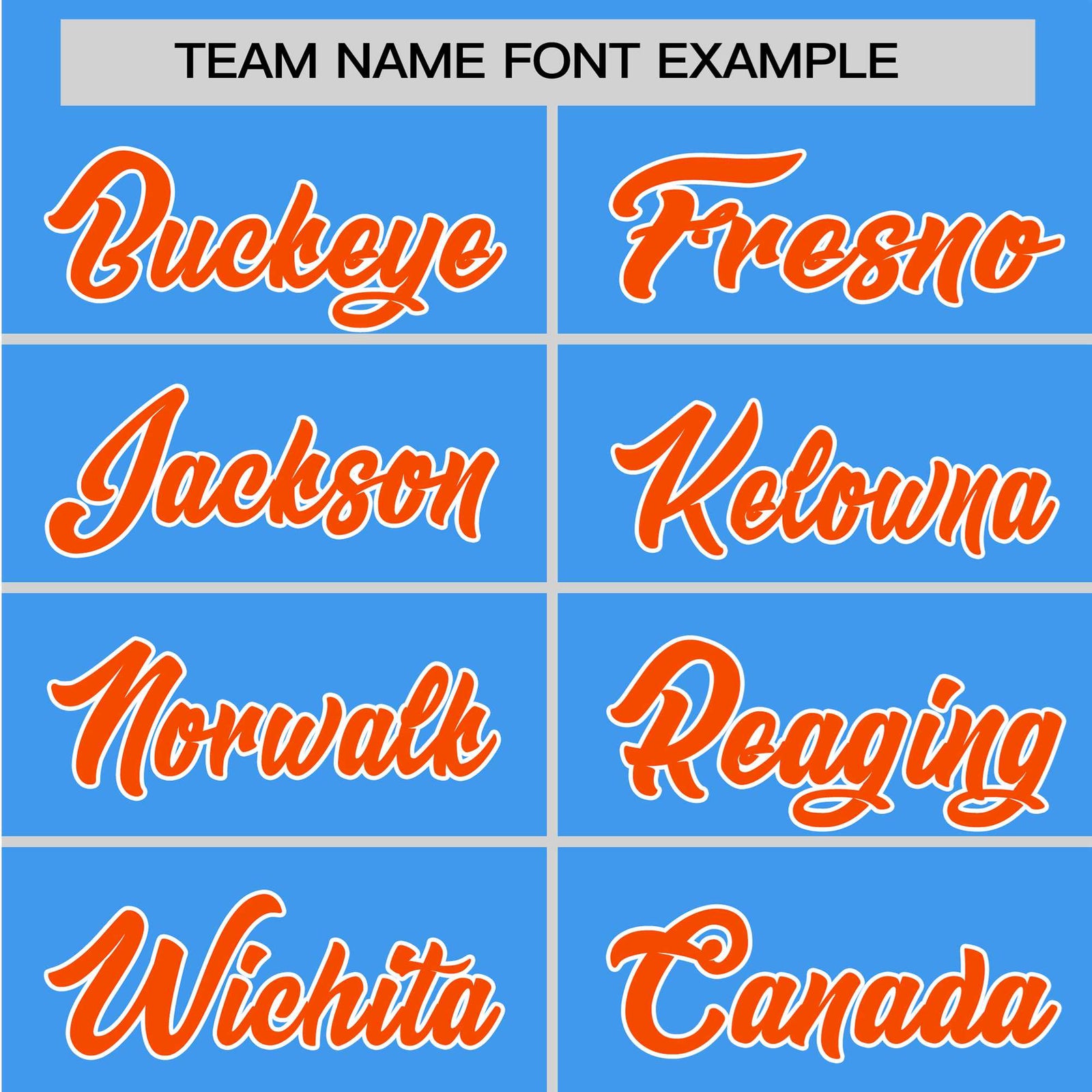 Custom Powder Blue Orange White Baseball Jersey