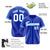 Custom Royal Blue Blue White Baseball Jersey