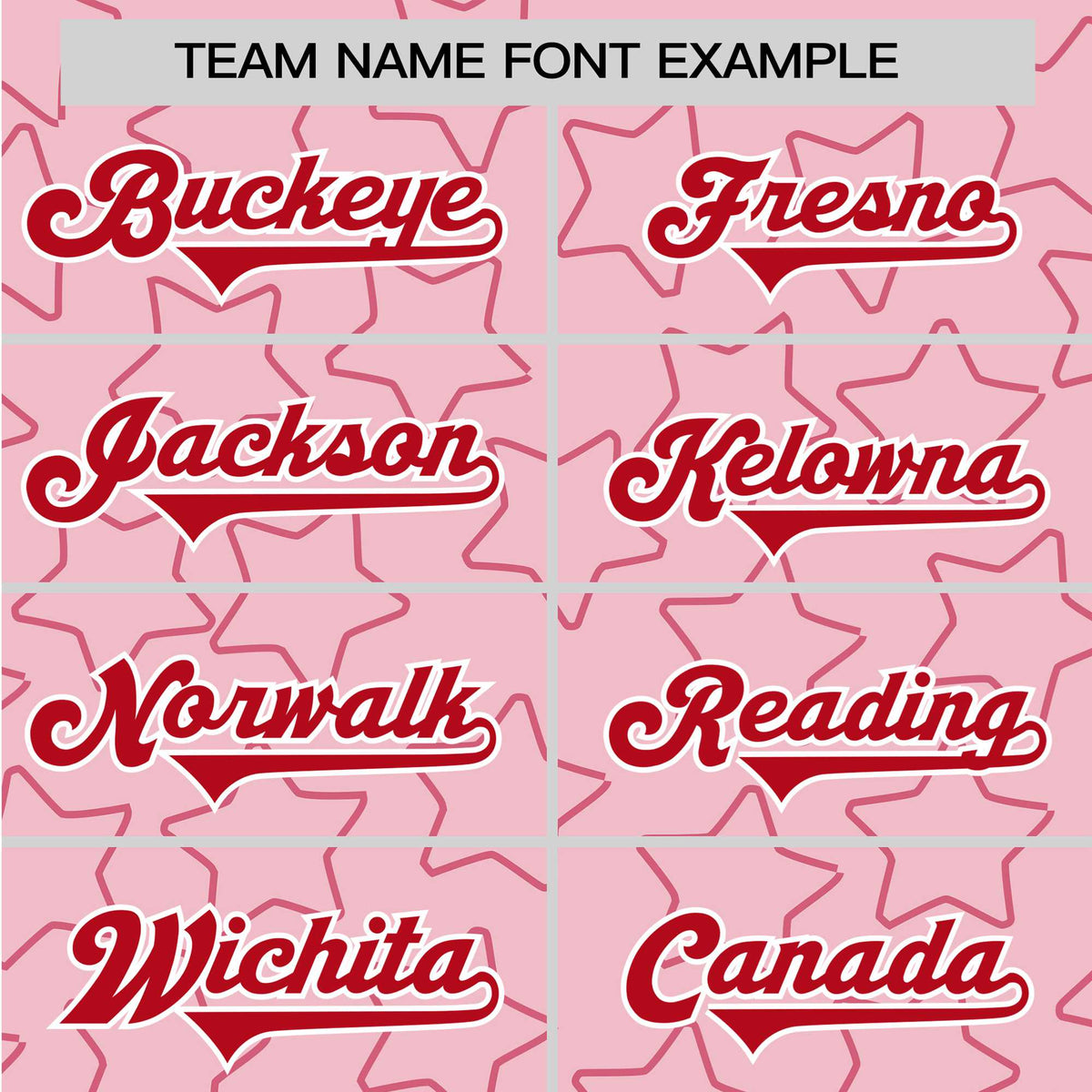 Custom Star Pink Red Baseball Jersey Button Down Shirt Personalized for Adults/Youth