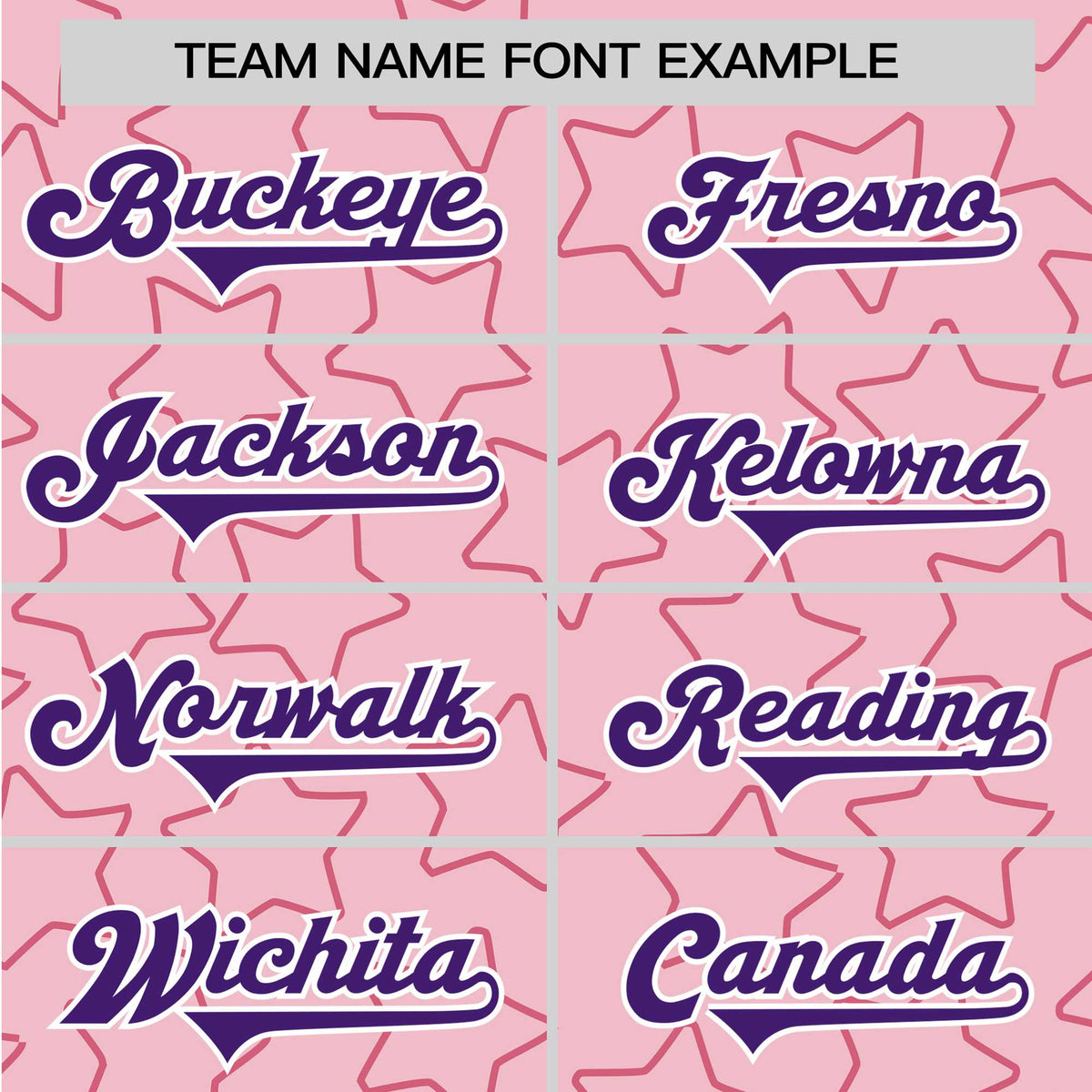 Custom Star Pink violet Baseball Jersey Button Down Shirt Personalized for Adults/Youth