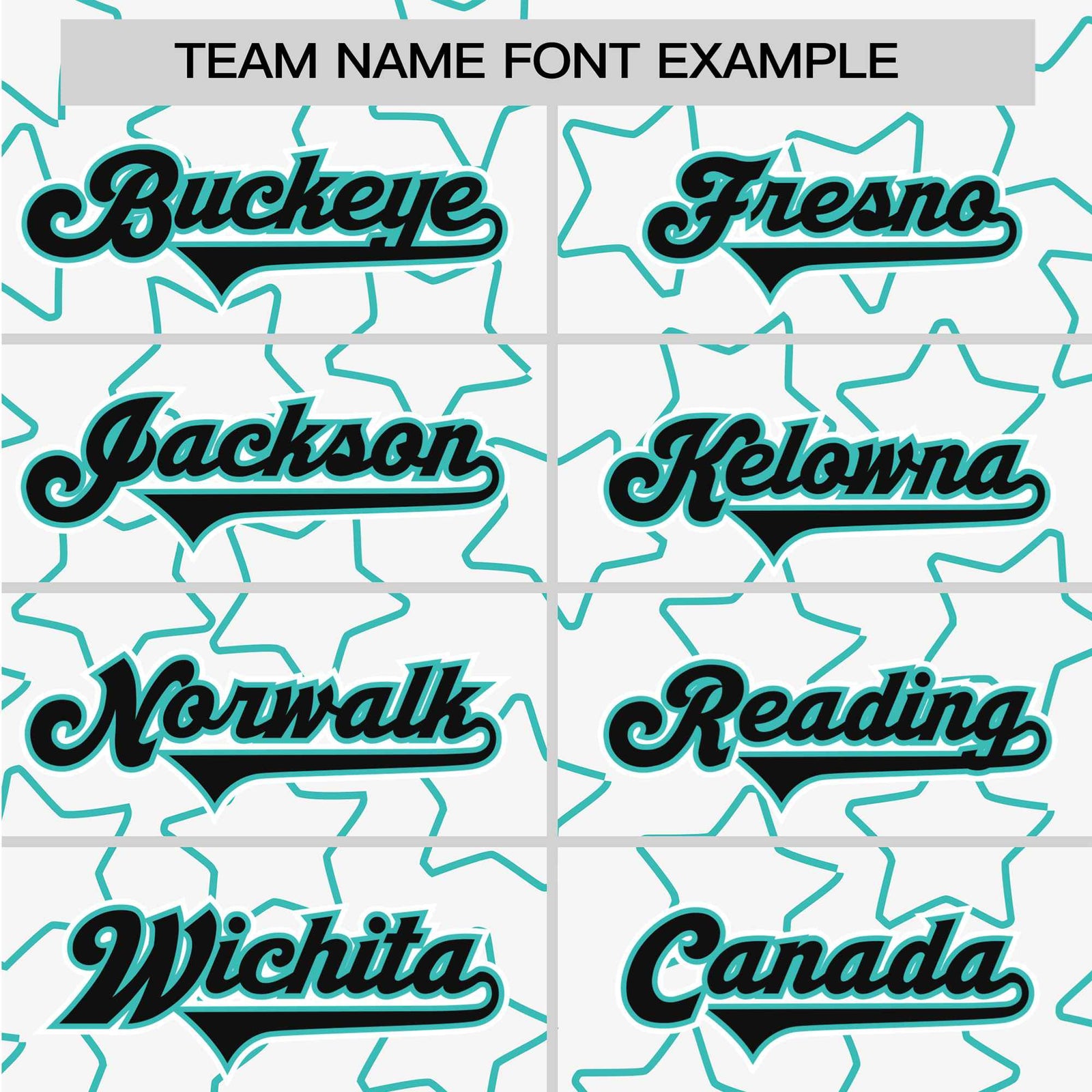 Custom Star White Teal Baseball Jersey Button Down Shirt Personalized for Adults/Youth