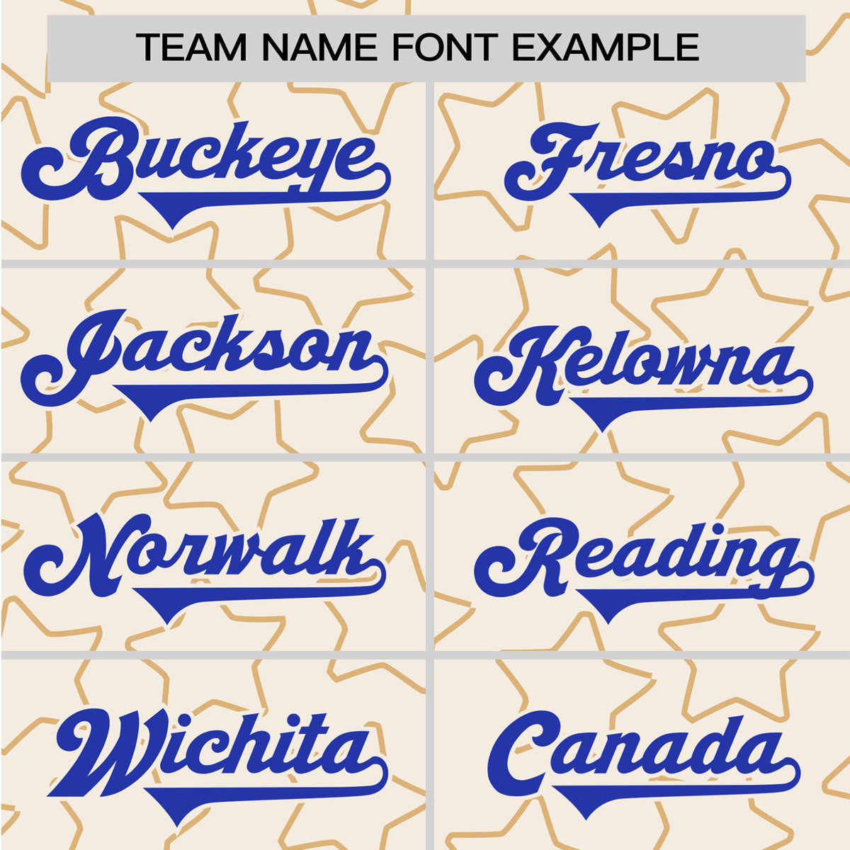 Custom Star Cream Blue Baseball Jersey Button Down Shirt Personalized for Adults/Youth