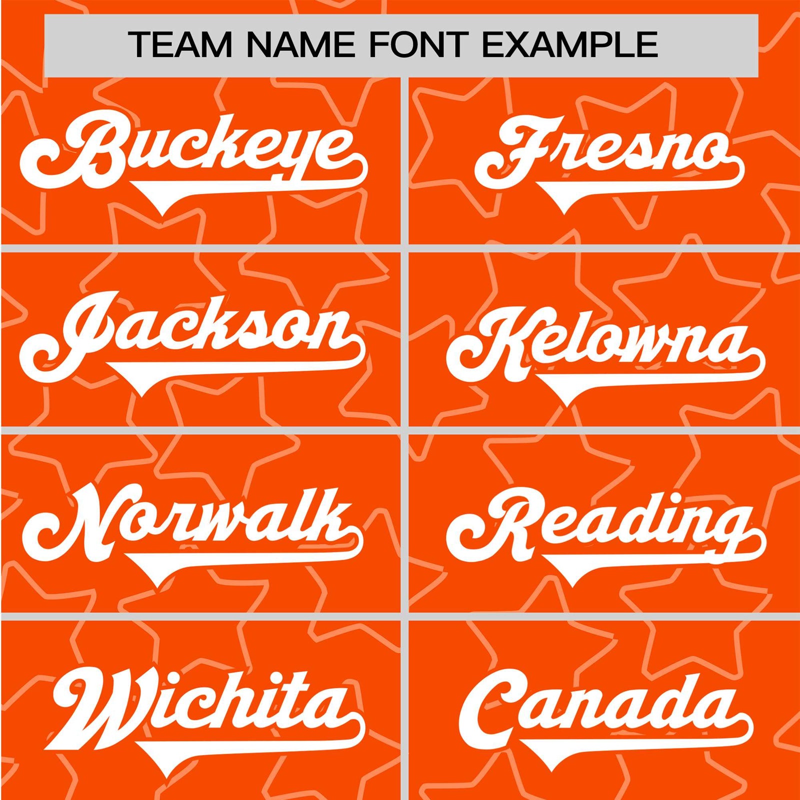 Custom Star Orange White Baseball Jersey Button Down Shirt Personalized for Adults/Youth