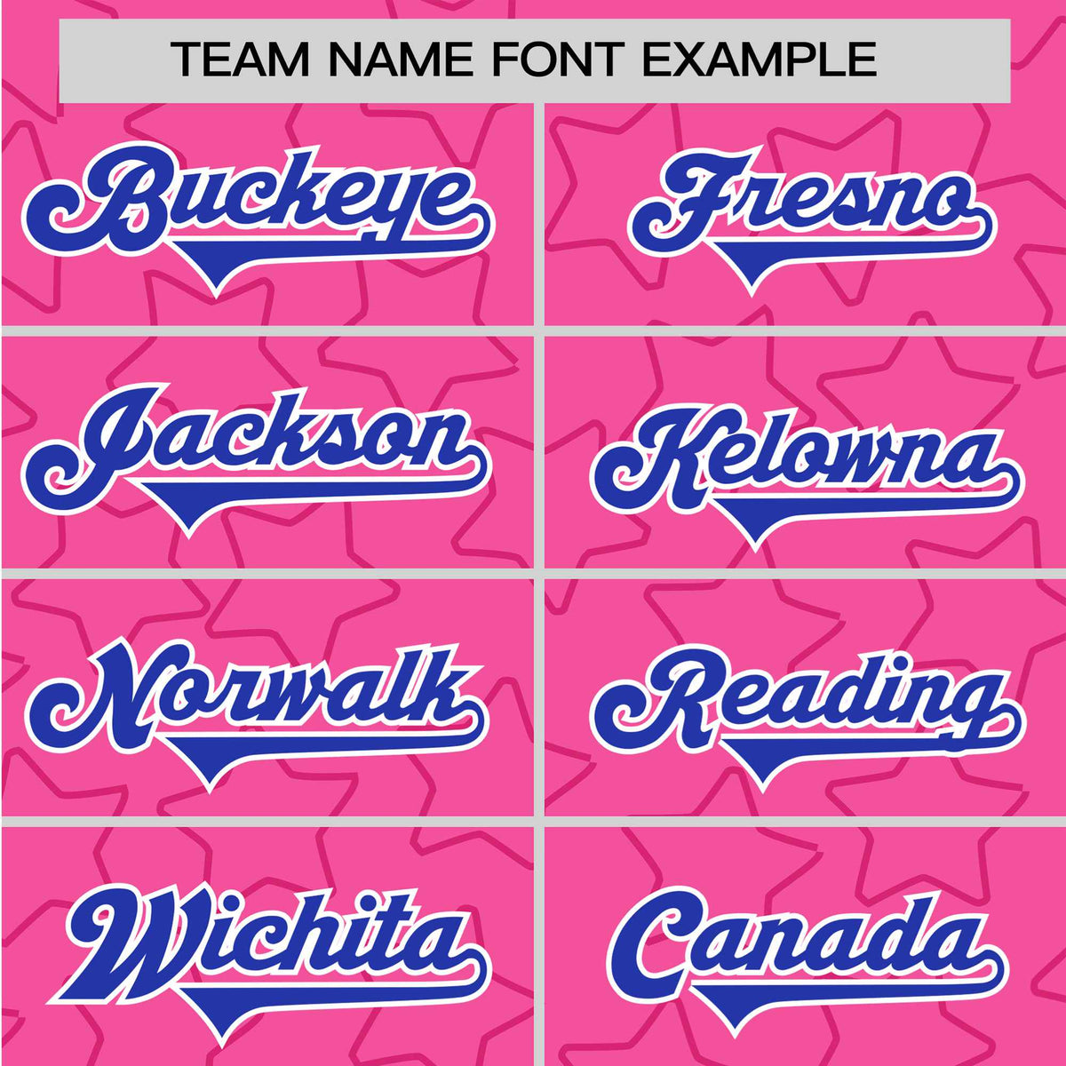 Custom Star Pink Blue Baseball Jersey Button Down Shirt Personalized for Adults/Youth