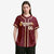 Custom Star Maroon Gold Baseball Jersey Button Down Shirt Personalized for Adults/Youth